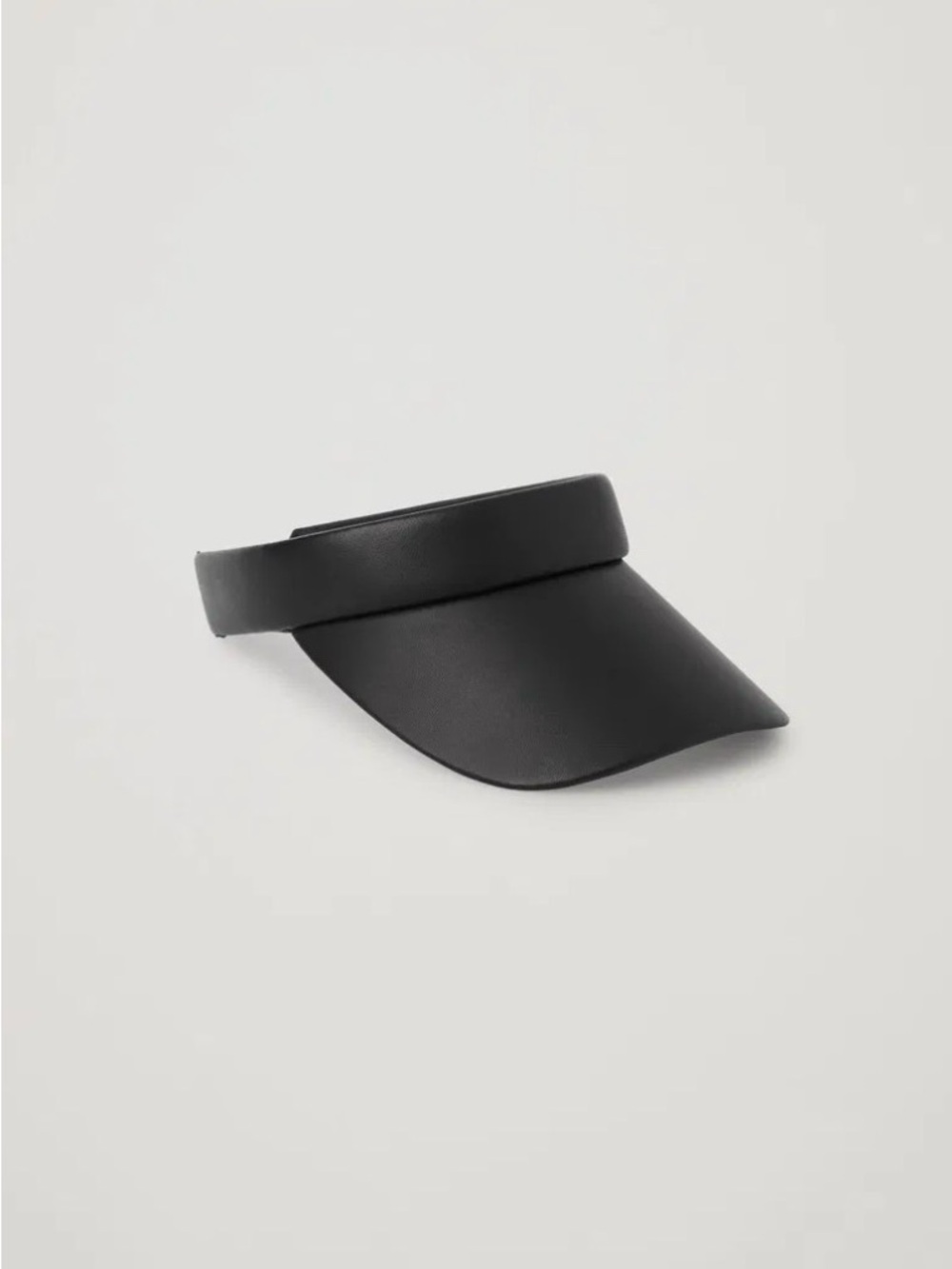 COS leather visor
